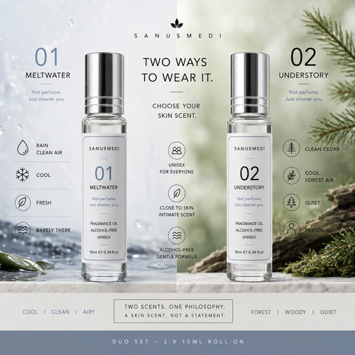 Sanusmedi Discovery Duo perfume oil gift set, Meltwater and Understory